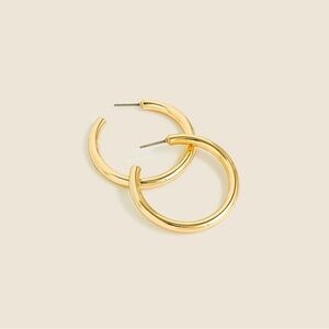 J Crew Gold Hoop Earrings Classic Minimal